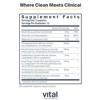 Foto 2 | Foto 2 | Suplemento Vital Nutrients Cortisol Balance 90 Cápsulas - Venta Internacional