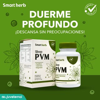 Foto 4 | Foto 4 | Smart Herb Paquete Sleep Pvm, Suplemento Alimenticio, 2 Piezas (30 Cápsulas C/u) Con Pasiflora, Valeriana Y Magnesio