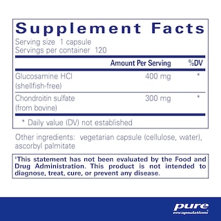 Foto 2 | Foto 2 | Suplemento Pure Encapsulations Glucosamina Ácido Clorhídrico 120 Cápsulas - Venta Internacional