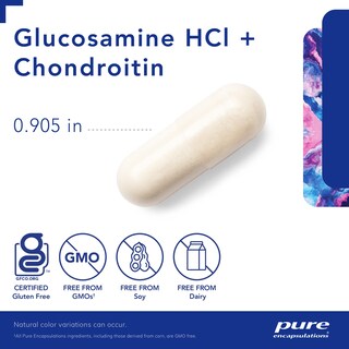 Foto 3 | Foto 3 | Suplemento Pure Encapsulations Glucosamina Ácido Clorhídrico 120 Cápsulas - Venta Internacional