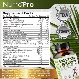 Foto 6 | Foto 6 | Suplementos Nutrapro Glucosamina Condroitina Msm para Aliviar Las Articulaciones - Venta Internacional