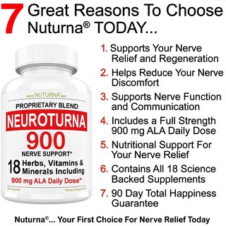 Foto 2 | Foto 2 | Suplemento Neuropathy Support Nerve 180 Cápsulas Nuturna - Venta Internacional