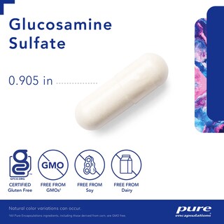 Foto 3 | Foto 3 | Suplemento Sulfato de Glucosamina Pure Encapsulations 1000 mg 180 Cápsulas - Venta Internacional