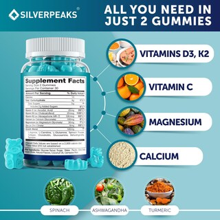 Foto 3 | Foto 3 | Gomitas Silverpeaks De Calcio Y Magnesio Con Vitamina D3 K2 Y Zinc - Venta Internacional