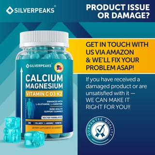 Foto 7 | Foto 7 | Gomitas Silverpeaks De Calcio Y Magnesio Con Vitamina D3 K2 Y Zinc - Venta Internacional