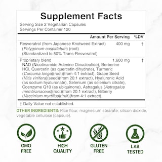 Foto 2 | Foto 2 | Suplemento Oferta Complejo de Resveratrol 2000 mg 240 Cápsulas - Venta Internacional