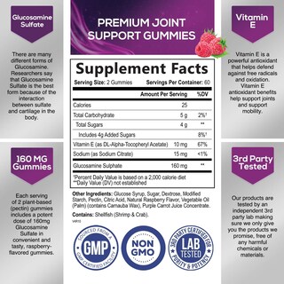 Foto 2 | Foto 2 | Suplemento Nature's Nutrition With Glucosamine de 20 Gomitas-Venta Internacional