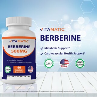 Foto 3 | Foto 3 | Suplemento Vitamático De Berberina 500 Mg de 60 Cápsulas-Venta Internacional