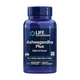 Foto 1 | Foto 1 | Suplemento Life Extension Ashwagandha Plus Calm & Focus 60 Cápsulas Estrés Estado de Ánimo y Concentración Mental