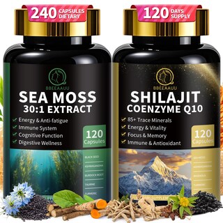 Foto 1 | Foto 1 | Paquete De Suplementos Bbeeaauu Sea Moss 680 Mg Shilajit 400 Mg - Venta Internacional.