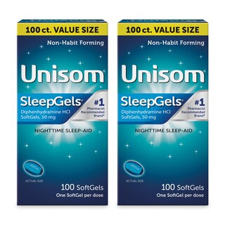 Foto 1 | Foto 1 | Ayuda para Dormir Unisom Nighttime 2 Cajas de 100 Softgels C/U - Venta Internacional