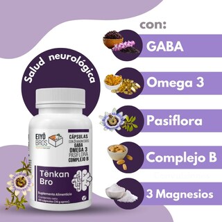 Foto 6 | Foto 6 | Tenkan Bro Neurobienestar Con Gaba, Omega 3, Complejo B, 3 Tipos De Magnesio Y Pasiflora