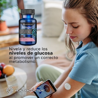 Foto 4 | Foto 4 | Probióticos Healthaddiction Floragluc con Biotina Magnesio y Cromo 60 Cápsulas Veganas