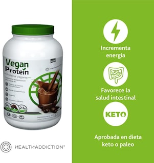 Foto 3 | Foto 3 | Proteína Vegana HealthAddiction Sabor Chocolate con Glutamina y Aminoácidos 600 g