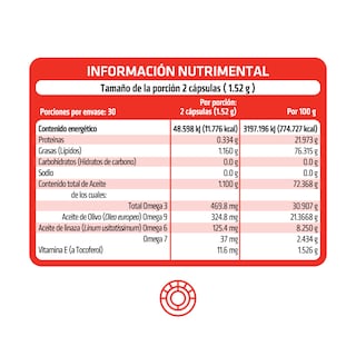 Foto 3 | Foto 3 | Omega 3/ 6/ 7/ 9 + Vitamina E HealthAddiction 60 Cápsulas