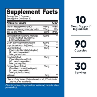 Foto 2 | Foto 2 | Complejo de Ayuda para Dormir Nutricost 1330 mg 90 Cápsulas - Venta Internacional