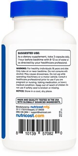 Foto 4 | Foto 4 | Complejo de Ayuda para Dormir Nutricost 1330 mg 90 Cápsulas - Venta Internacional