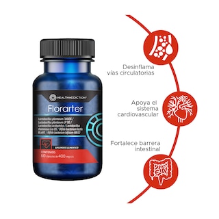 Foto 3 | Foto 3 | Probióticos Healthaddiction Florarter  Digestivo Fortalece Barrera Intestinal 60 Cápsulas