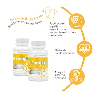 Foto 4 | Foto 4 | Complejo B Vitaminas B Complex Healthaddiction 120 Cápsulas 2 Pack