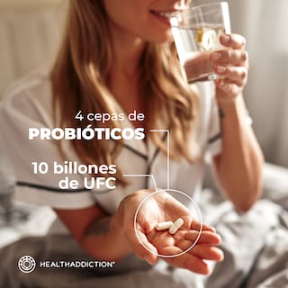 Foto 6 | Foto 6 | Probióticos y Prebióticos Healthaddiction Fórmula Avanzada 4 Cepas 10 Billones Ufc 120 Cápsulas 2 Pack