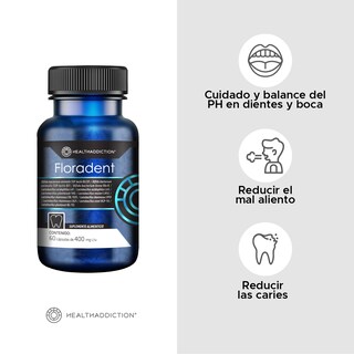 Foto 3 | Foto 3 | Probióticos Healthaddiction Floradent para Salud Bucal y Digestiva 60 Cápsulas