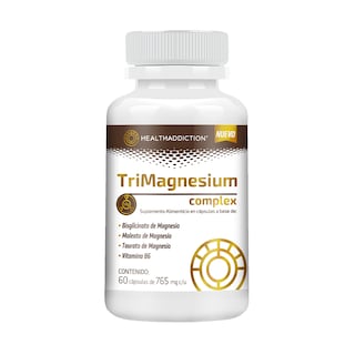 Foto 1 | Foto 1 | Trimagnesium Complex Healthaddiction Magnesio B6 60 Cápsulas