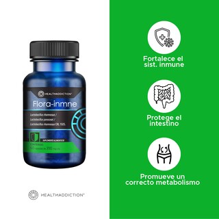 Foto 3 | Foto 3 | Probióticos Healthaddiction Florainmne Refuerza Sistema Inmune 60 Cápsulas