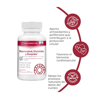 Foto 4 | Foto 4 | Suplemento Resveratrol Glutatión y Oxxynea Healthaddiction 60 Cápsulas