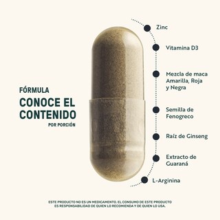 Foto 4 | Foto 4 | Life360+ Men's Testo 400 Cápsulas Fenogreco Maca L-Arginina