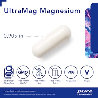 Foto 3 | Foto 3 | Suplemento Pure Encapsulations Ultramag Magnesio 120 Cápsulas - Venta Internacional.