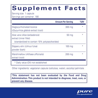 Foto 2 | Foto 2 | Suplementos Para La Salud Intestinal Pure Encapsulations Dgl Plus 180 Cápsulas - Venta Internacional.