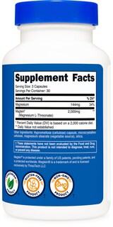 Foto 5 | Foto 5 | Suplemento Nutricost Magtein Magnesio L-treonato 2000 Mg - Venta Internacional.