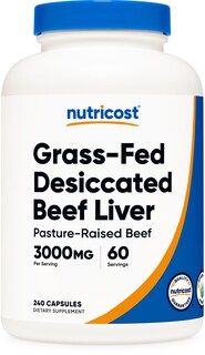 Foto 1 | Foto 1 | Suplemento Nutricost De Hígado De Res Desecado 3000 Mg 240 Cápsulas - Venta Internacional.