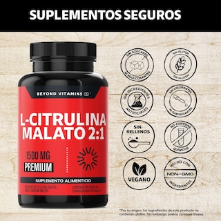 Foto 2 | Foto 2 | Suplemento Alimenticio Beyond Vitamins L-citrulina Malato 1500mg 180 Cápsulas