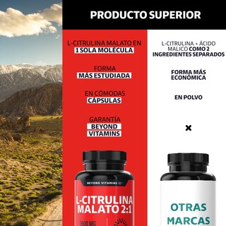 Foto 3 | Foto 3 | Suplemento Alimenticio Beyond Vitamins L-citrulina Malato 1500mg 180 Cápsulas