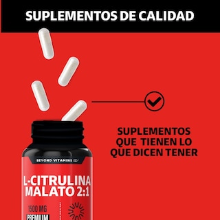 Foto 4 | Foto 4 | Suplemento Alimenticio Beyond Vitamins L-citrulina Malato 1500mg 60 Cápsulas