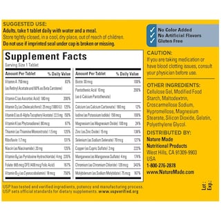 Foto 7 | Foto 7 | Multivitamínico Natural Sin Hierro para Hombre 300 Comprimidos - Venta Internacional