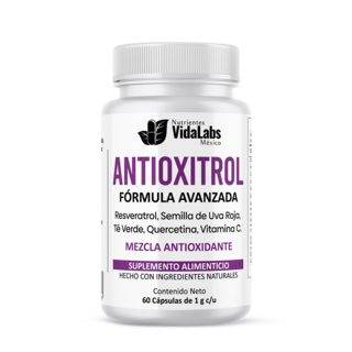 Foto 1 | Foto 1 | Suplemento Antioxitrol Nutrientes Vidalabs México Antioxidantes Premium Resveratrol