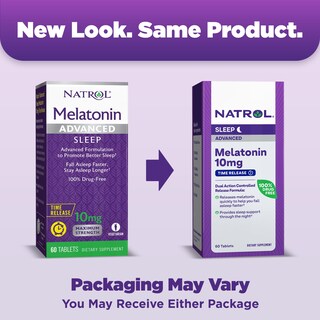Foto 2 | Foto 2 | Sleep Aid Natrol Sleep Advanced Melatonina 10 Mg 60 Comprimidos - Venta Internacional