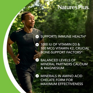 Foto 4 | Foto 4 | Suplemento Naturesplus De Calcio, Magnesio Y Vitamina D3 Con K2 180 Comprimidos - Venta Internacional.