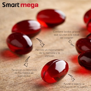 Foto 5 | Foto 5 | Aceite de Omega + Aceite de Krill 60 Cápsulas Smart Mega