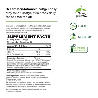 Foto 2 | Foto 2 | Suplemento Terry Naturally Curamed 750 Mg Brain & Heart 60 Cápsulas Blandas - Venta Internacional.