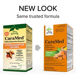 Foto 3 | Foto 3 | Suplemento Terry Naturally Curamed 750 Mg Brain & Heart 60 Cápsulas Blandas - Venta Internacional.