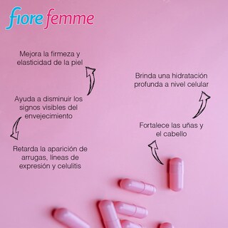 Foto 5 | Foto 5 | Suplemento Alimenticio Fiore Feme Anahuac Ácido Hialurónico 100 Cápsulas