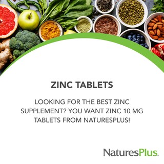 Foto 3 | Foto 3 | Suplemento Naturesplus Zinc 10 Mg 90 Comprimidos (paquete De 2) - Venta Internacional.