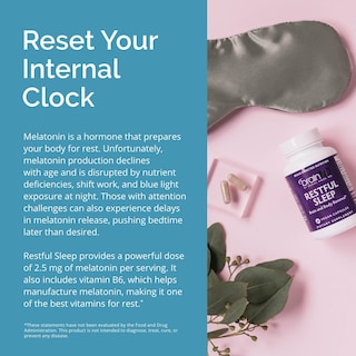 Foto 6 | Foto 6 | Suplemento Brainmd Dr. Amen Restful Sleep 60 Cápsulas Veganas X2 - Venta Internacional.