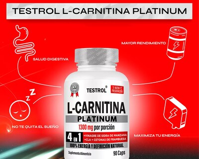 Foto 5 | Foto 5 | Testrol 4 en 1 L-Carnitina Platinum 1300 mg 90 Cápsulas