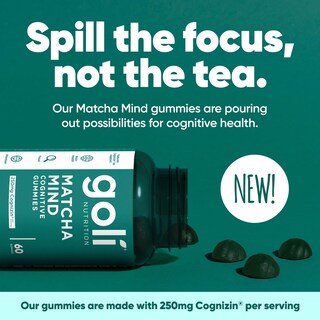 Foto 4 | Foto 4 | Gomitas Goli Matcha Mind De 180 Unidades Con Té Verde Cognizin - Venta Internacional.