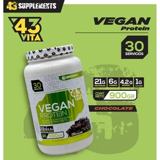 Foto 2 | Foto 2 | Proteína Vegana 43 Supplements Origen Vegetal Gluten Free