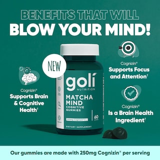 Foto 4 | Foto 4 | Gomitas Goli Matcha Mind Con Cognizin 60 Veganas Sin Gluten - Venta Internacional.